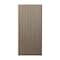 Ejoy Acoustic Slat Wood Wall Cladding Panel With Real Wood Skin Veneer, 94.5in x 24in x 0.8in ACPRW003-GreyWalnut - alternate 1